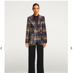 Smythe Birkin Wool Blazer in Plaid